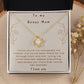 To My Bonus Mom - Love Knot Necklace!