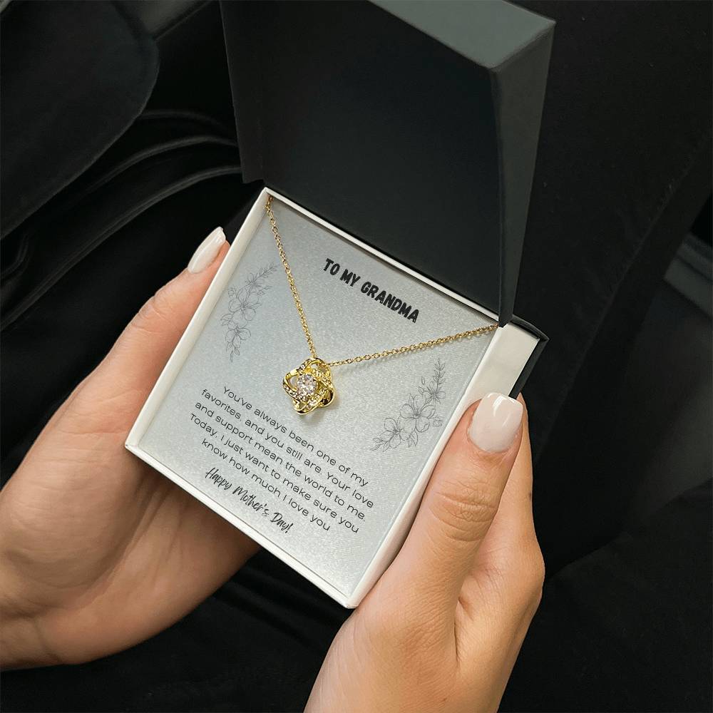 To Grandma - Love Knot Necklace