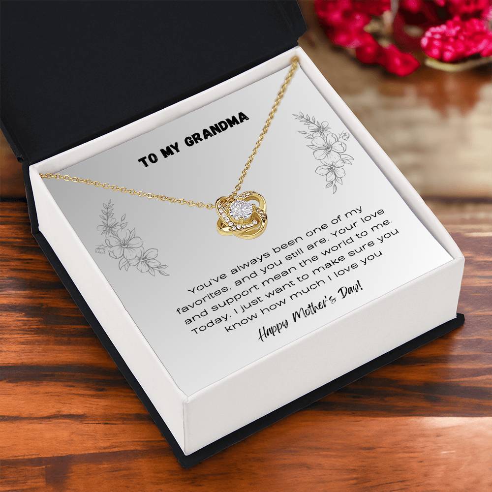 To Grandma - Love Knot Necklace