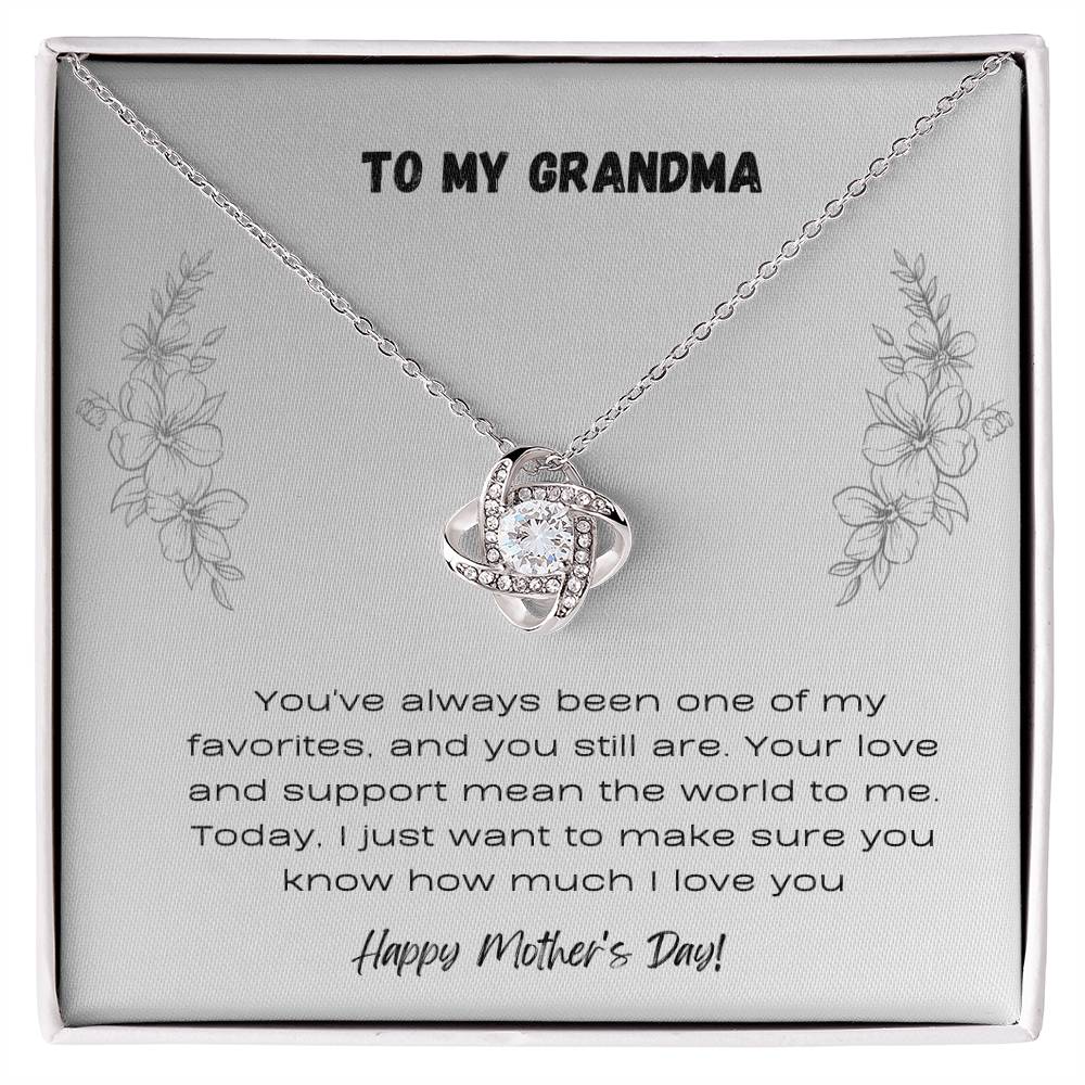 To Grandma - Love Knot Necklace