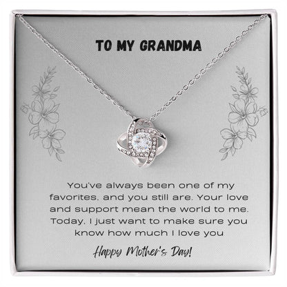 To Grandma - Love Knot Necklace