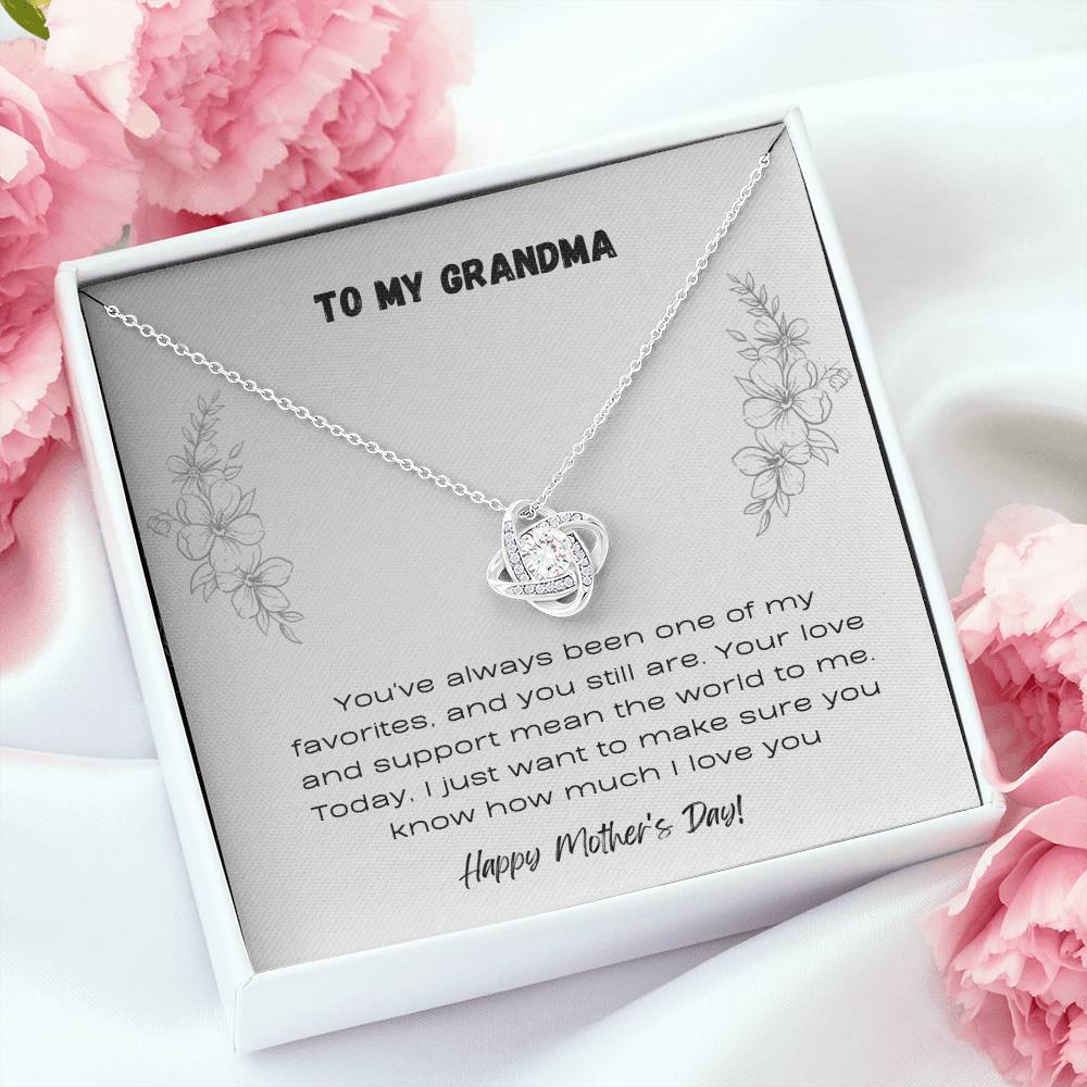 To Grandma - Love Knot Necklace