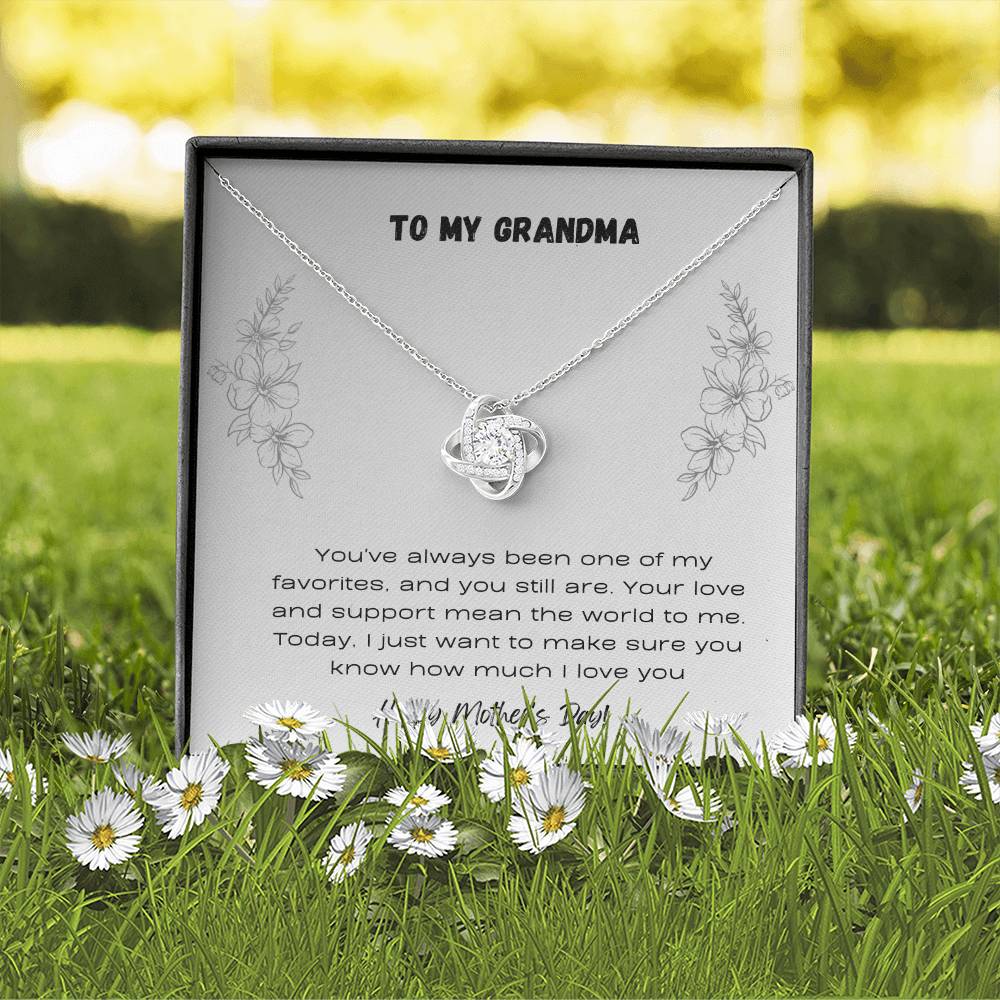 To Grandma - Love Knot Necklace