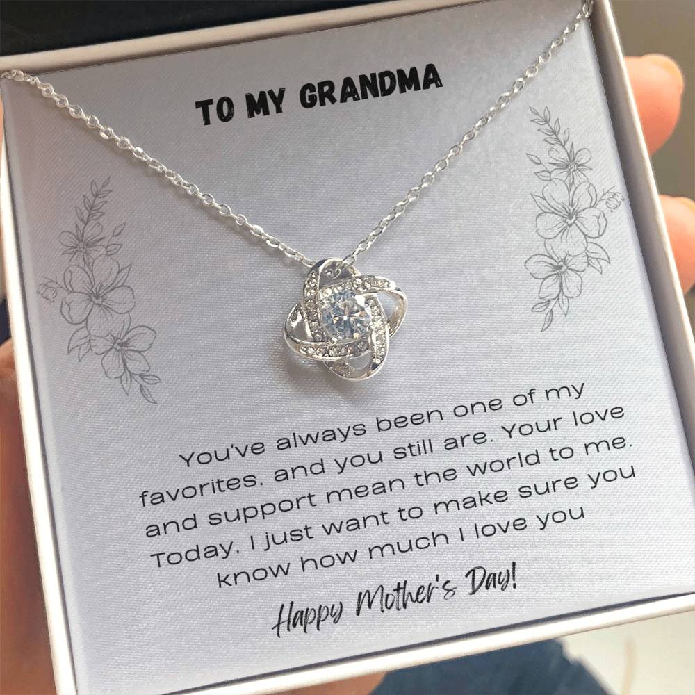 To Grandma - Love Knot Necklace