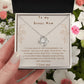 To My Bonus Mom - Love Knot Necklace!