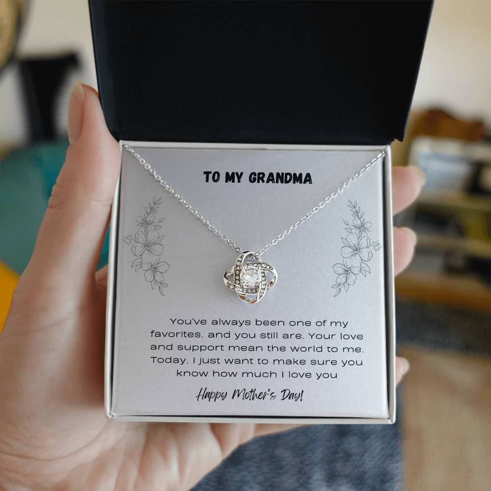 To Grandma - Love Knot Necklace