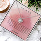 To My Mom from Daughter - Love Knot Necklace!