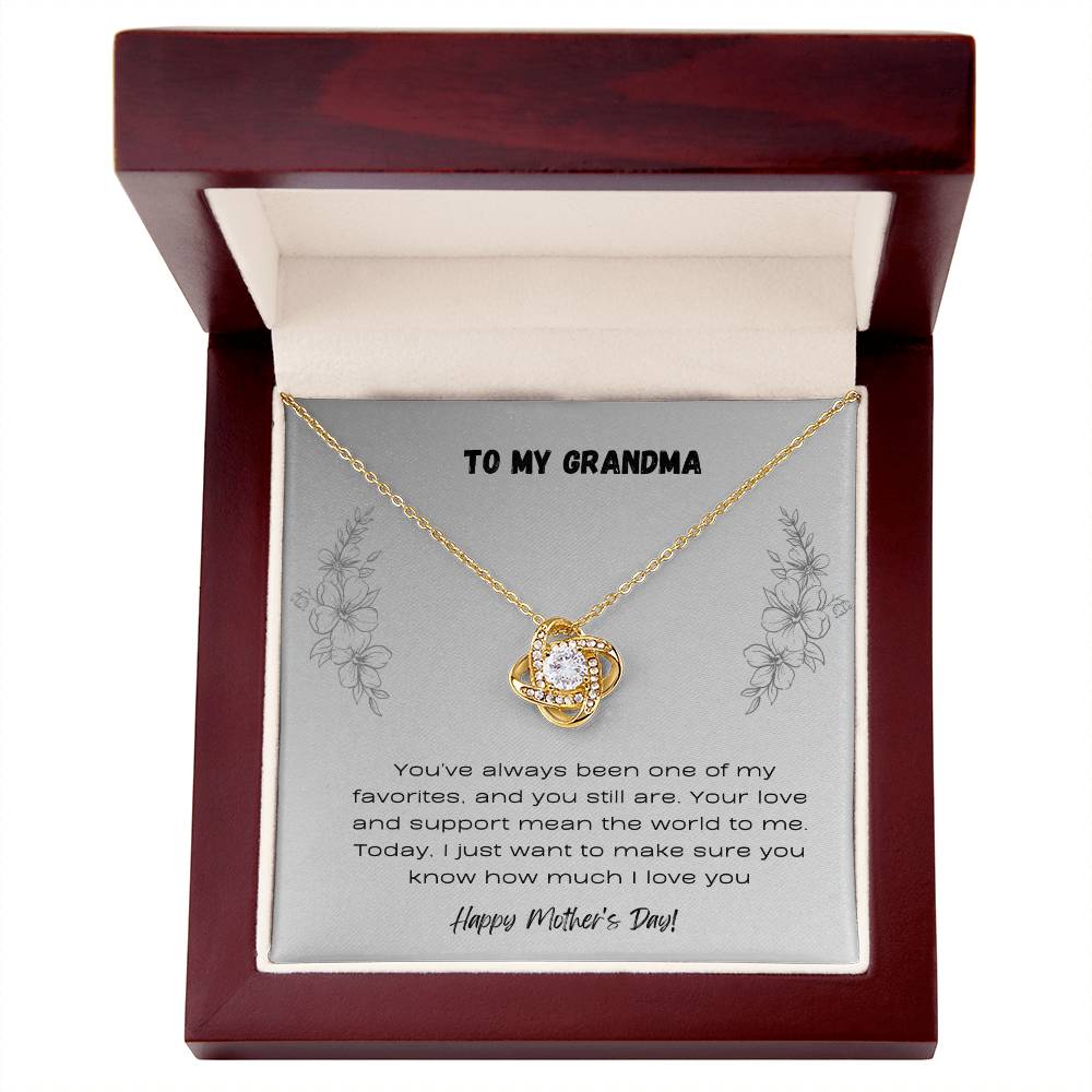 To Grandma - Love Knot Necklace