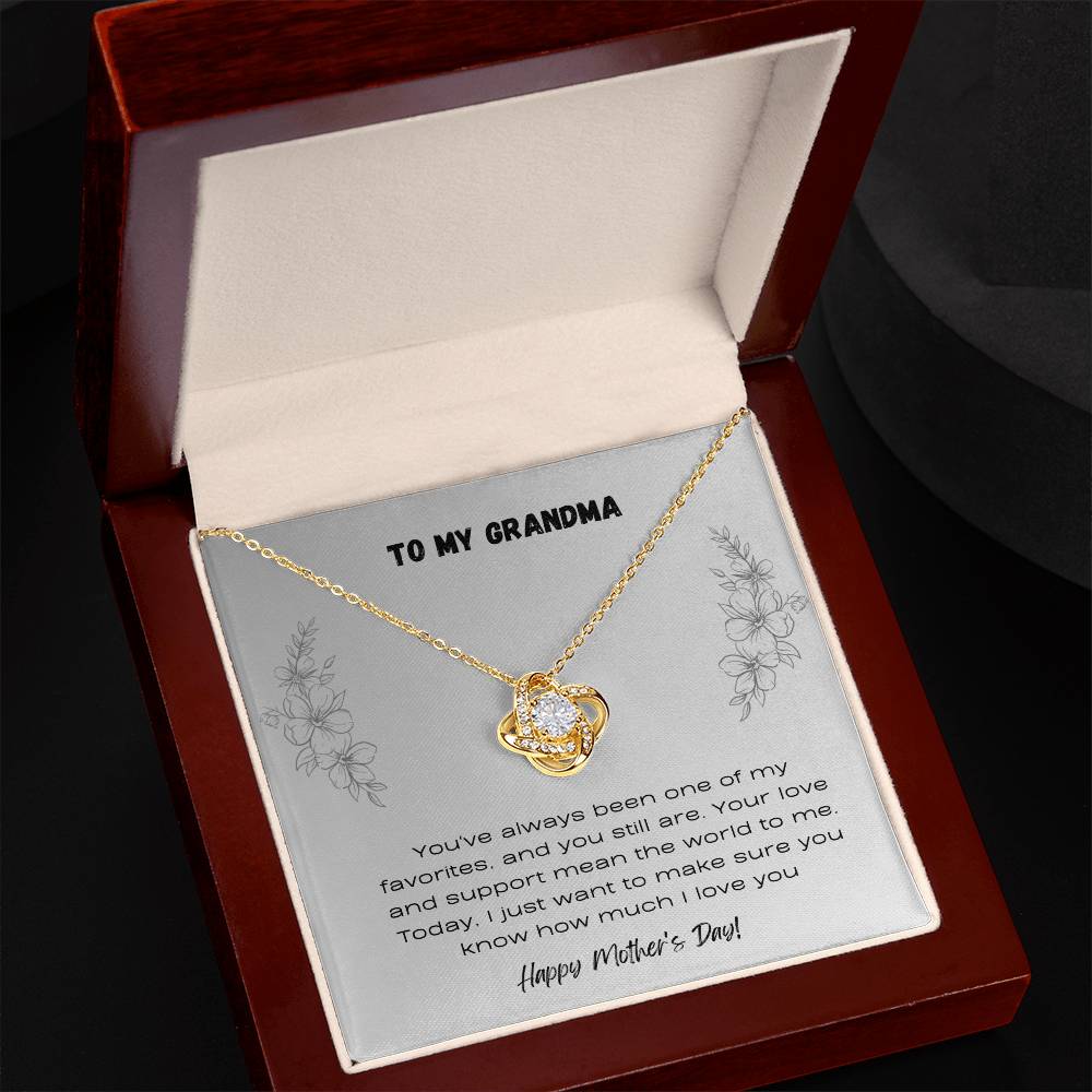 To Grandma - Love Knot Necklace