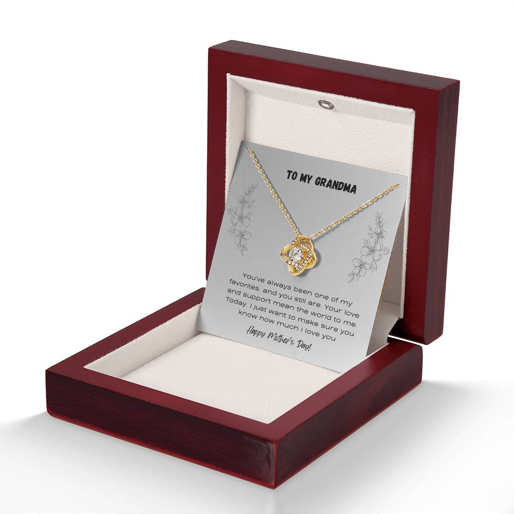 To Grandma - Love Knot Necklace