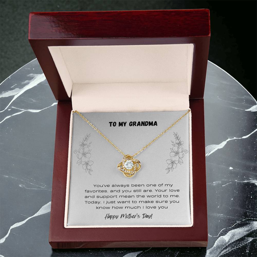 To Grandma - Love Knot Necklace