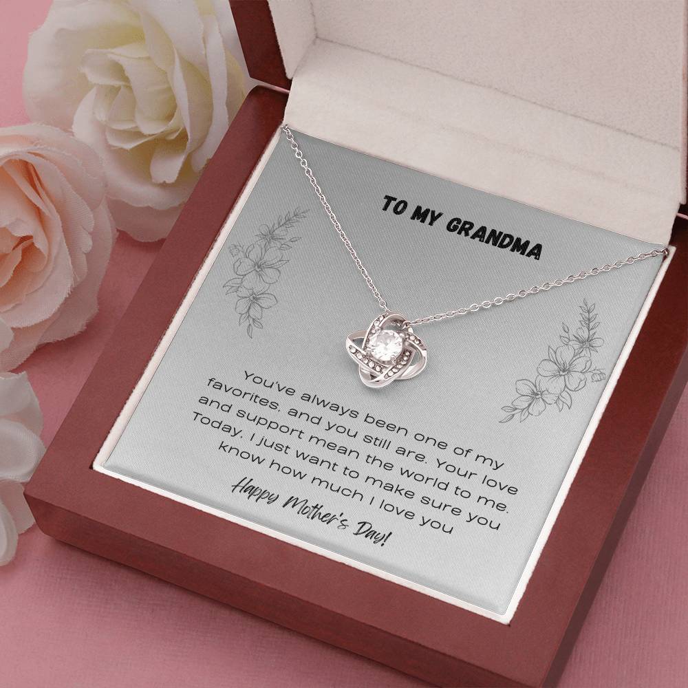 To Grandma - Love Knot Necklace