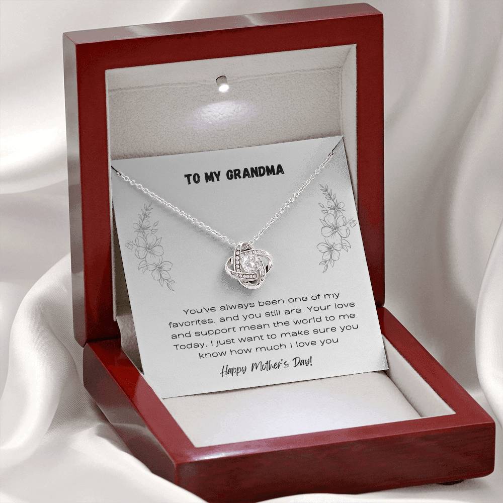 To Grandma - Love Knot Necklace