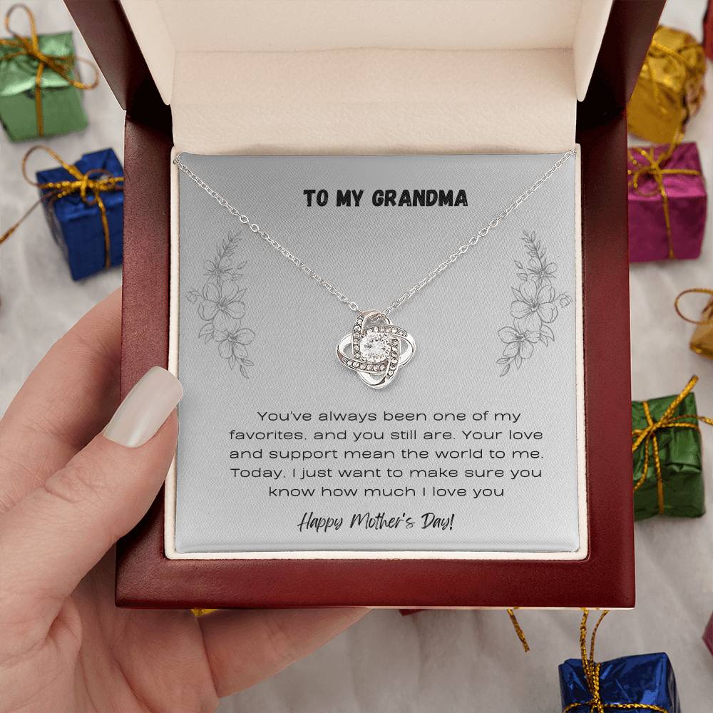 To Grandma - Love Knot Necklace