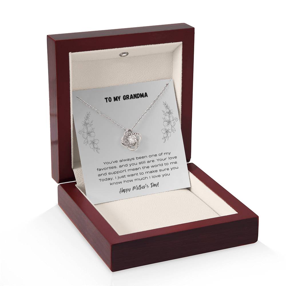 To Grandma - Love Knot Necklace