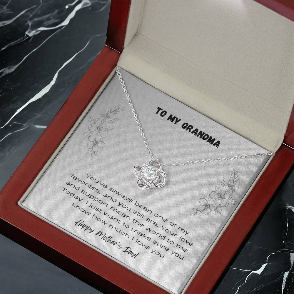 To Grandma - Love Knot Necklace