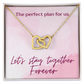 Perfect plan - Interlocking Hearts Necklace