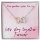 Perfect plan - Interlocking Hearts Necklace