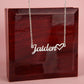 I'll always Love you - Personalized Heart Name Necklace