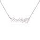 To My Fur Mom - Paw Print Name Necklace!