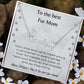 To My Fur Mom - Paw Print Name Necklace!