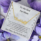 To My Fur Mom - Paw Print Name Necklace!