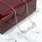 To My Fur Mom - Paw Print Name Necklace!