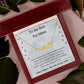 To My Fur Mom - Paw Print Name Necklace!