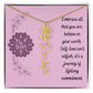 Embrace who you are - Birth Flower Name Necklace
