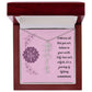 Embrace who you are - Birth Flower Name Necklace
