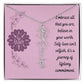 Embrace who you are - Birth Flower Name Necklace