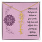 Embrace who you are - Birth Flower Name Necklace