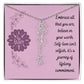 Embrace who you are - Birth Flower Name Necklace