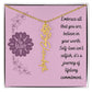 Embrace who you are - Birth Flower Name Necklace