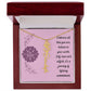 Embrace who you are - Birth Flower Name Necklace