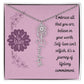 Embrace who you are - Birth Flower Name Necklace