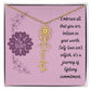 Embrace who you are - Birth Flower Name Necklace