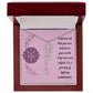 Embrace who you are - Birth Flower Name Necklace