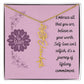 Embrace who you are - Birth Flower Name Necklace