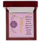 Embrace who you are - Birth Flower Name Necklace