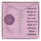 Embrace who you are - Birth Flower Name Necklace