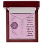 Embrace who you are - Birth Flower Name Necklace