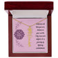 Embrace who you are - Birth Flower Name Necklace