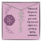 Embrace who you are - Birth Flower Name Necklace