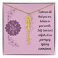 Embrace who you are - Birth Flower Name Necklace