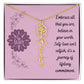 Embrace who you are - Birth Flower Name Necklace