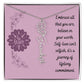 Embrace who you are - Birth Flower Name Necklace
