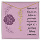 Embrace who you are - Birth Flower Name Necklace