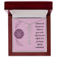 Embrace who you are - Birth Flower Name Necklace