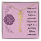 Embrace who you are - Birth Flower Name Necklace